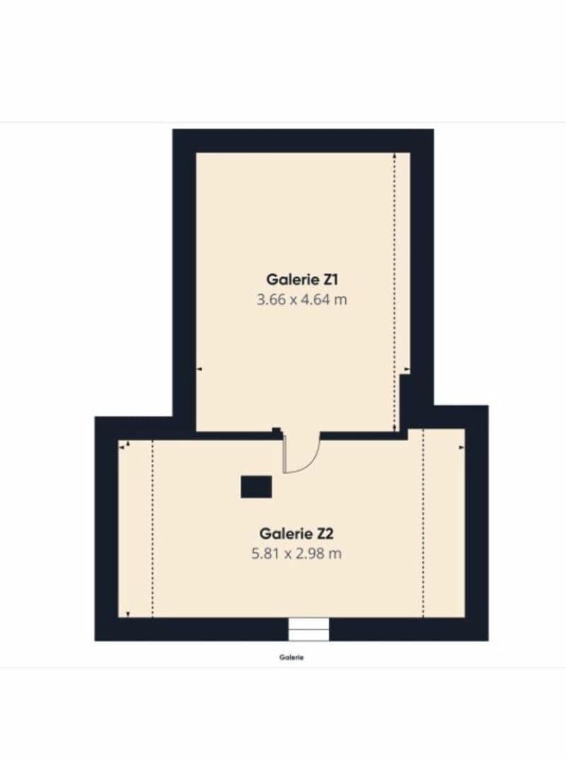 Grundriss Galerie 1. Obergeschoss