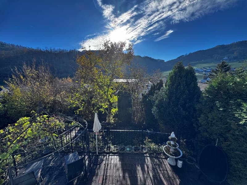 Aussicht vom Balkon