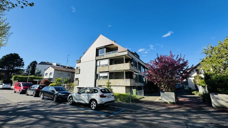Totalsanierte 2.5-Zimmer-Wohnung mit Hobbyraum, Balkon, Estrich, Keller und Tiefgaragenplatz (1)