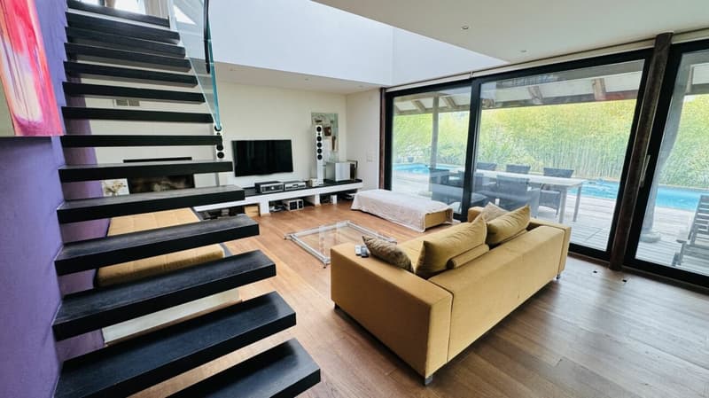Exklusives Anwesen mit Villa, Nebenhaus, separater Wohneinheit, Praxis, Einstellhalle, Pool u. v. m. (2)