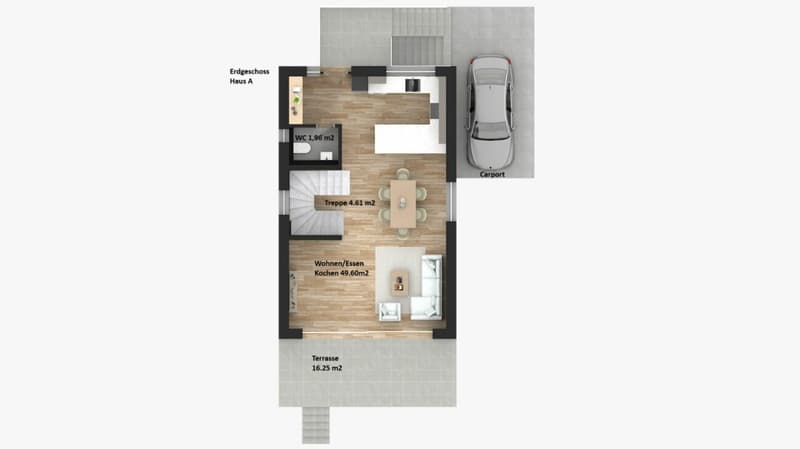 Freistehendes 189 m² Neubau-EFH (Haus A) mit Studio, Garten & Carport - jetzt sichern (13)