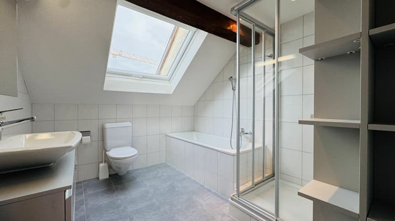 Pflegeleichtes Zweifamilienhaus mit 2 Wohneinheiten, Garage und 4-5 Parkplätzen in Ramlinsburg (19)