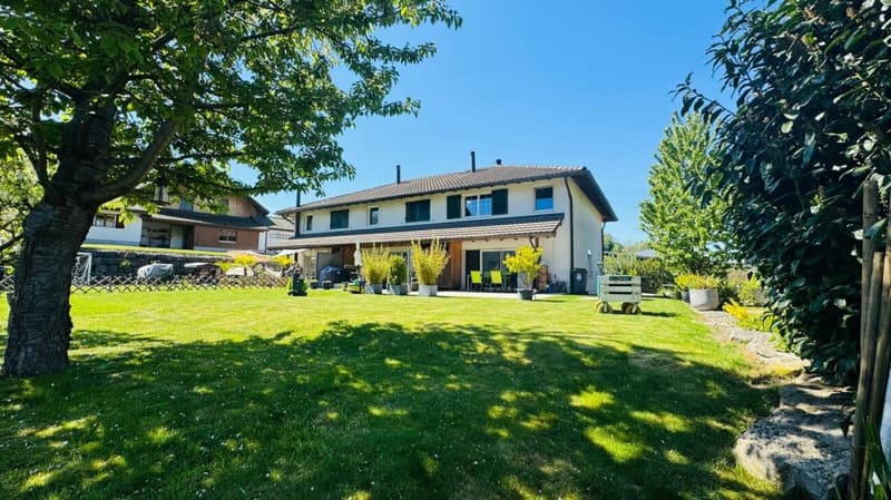 4.5-Zimmer-Eckreihenhaus mit Garten, Garage, Parkplatz & Pizzaofen in Giebenach (2)