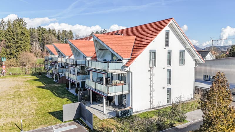 Grosse, neuwertige 6.5 Zi-Wohnung mit Sicht ins Grüne und 2 Einstellhallenplätzen (12)