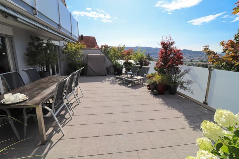 Spacious 4.5-room single-family home with large terrace and fantastic panoramic view of the Alps (8)