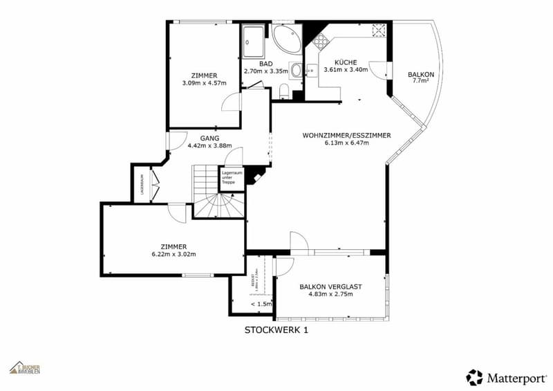 Schöne Maisonette Wohnung 189m² in Strengelbach (11)