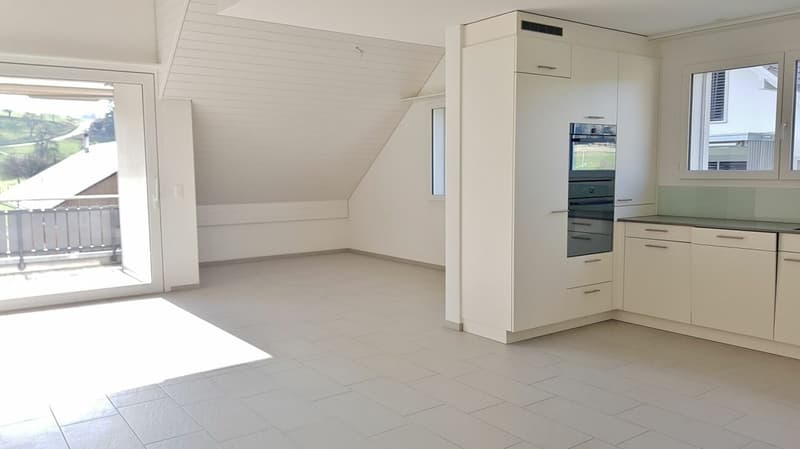 Modern 4.5-room maisonette attic apartment with gallery, two bathrooms, and sunny balcony (2)
