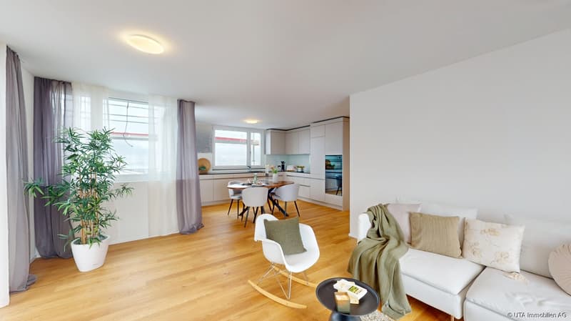 Musterwohnung Attika - Wohnzimmer