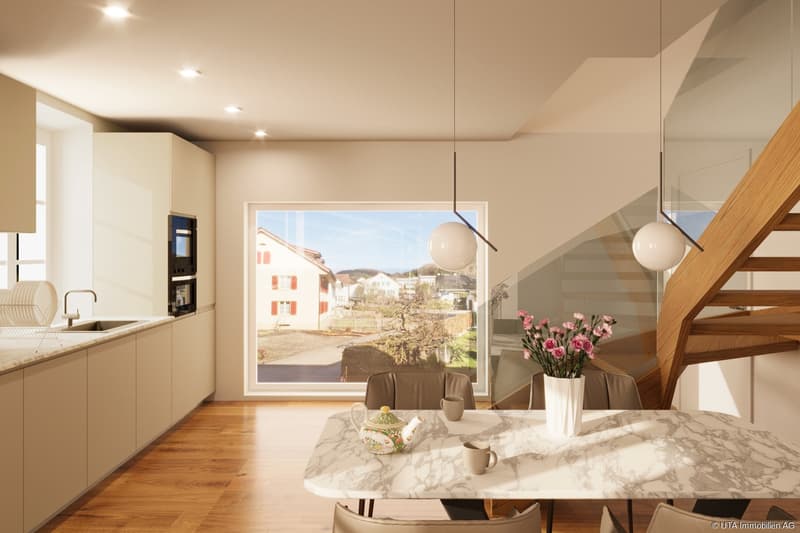 Visualisierung Küche Maisinettewohnung