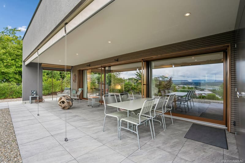 gedeckte Terrasse