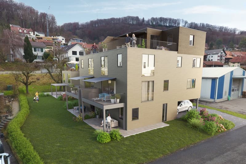 30 Minuten von Basel | Neubau in Obermumpf AG | 4 Geschosse und 214 m2 Wohnfläche (2)