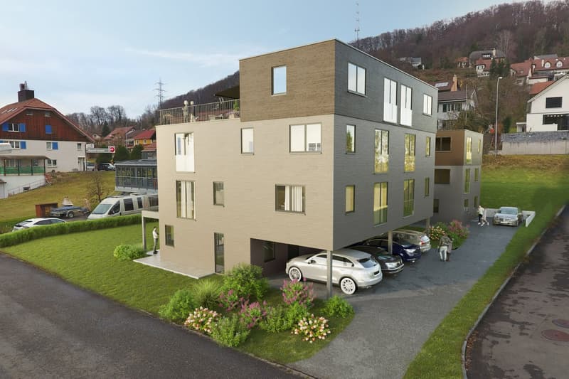 30 Minuten von Basel | Neubau in Obermumpf AG | 4 Geschosse und 214 m2 Wohnfläche (1)