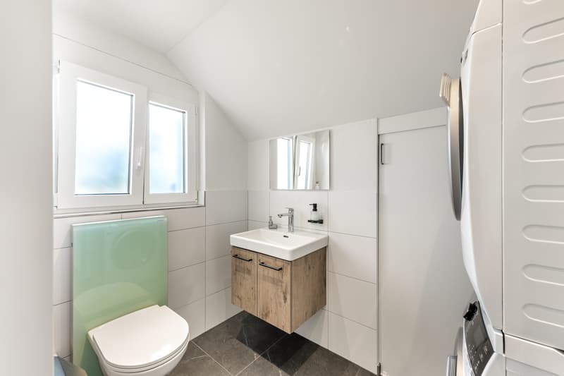Gäste-WC mit Waschturm