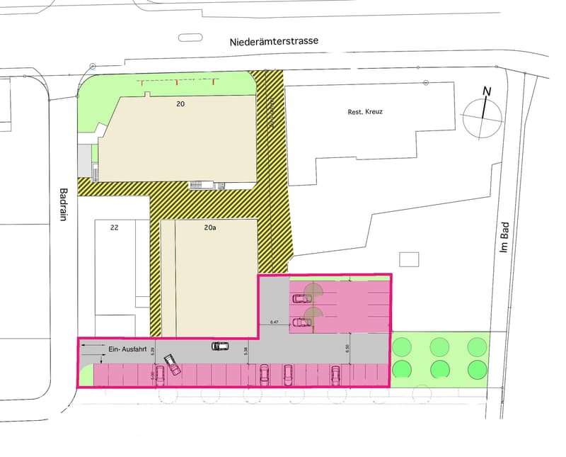 External parking spaces available in central location (4)