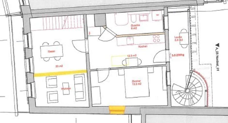 Maisonette di 3,5 locali nel centro storico di Klingnauer in affitto! (13)