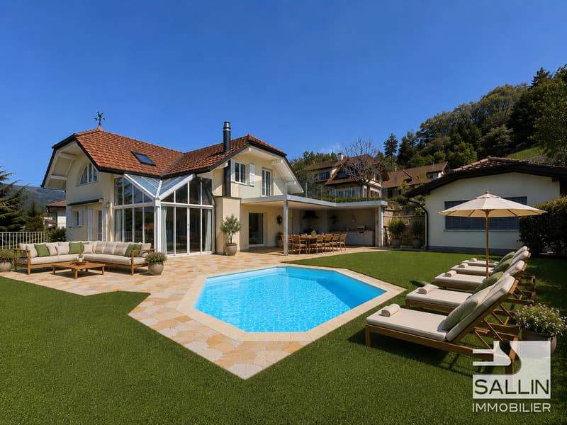 Elegant property of 6½ rooms of approx. 250 m², pool, SPA and garage (1)