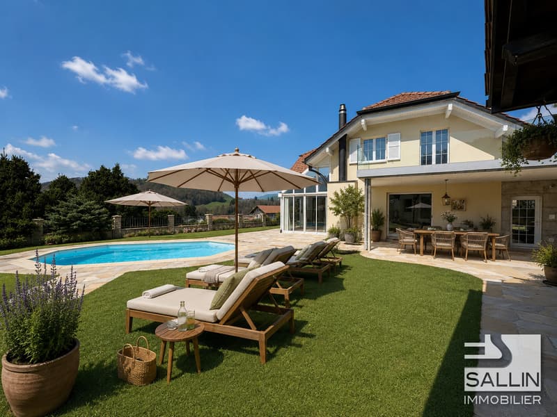 Elegant property of 6½ rooms of approx. 250 m², pool, SPA and garage (11)