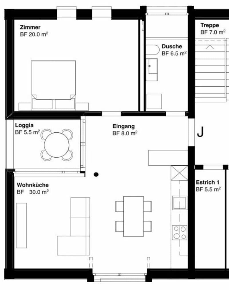 Erstvermietung von 2.5-Zimmer-Dachwohnung (5)