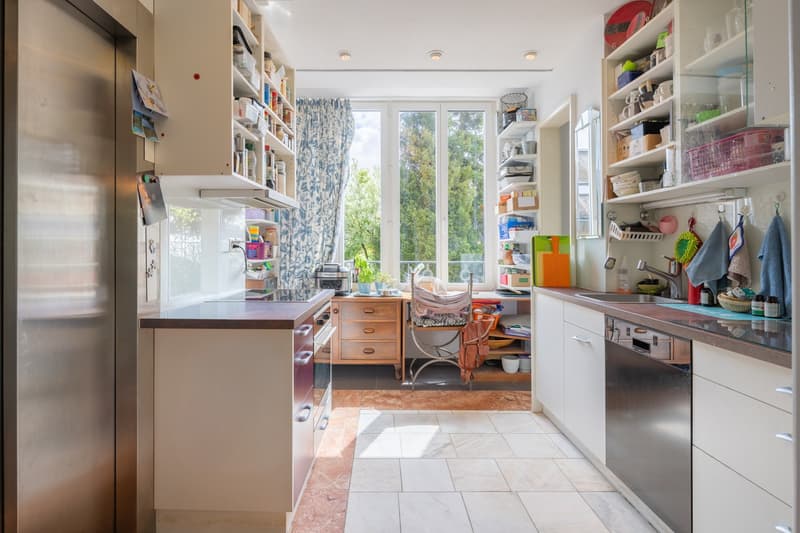 350 m² Jardin privé au cœur de Zurich, Appartement de jardin avec caractère unique (5)
