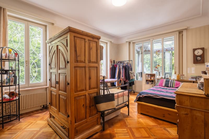 350 m² Jardin privé au cœur de Zurich, Appartement de jardin avec caractère unique (7)