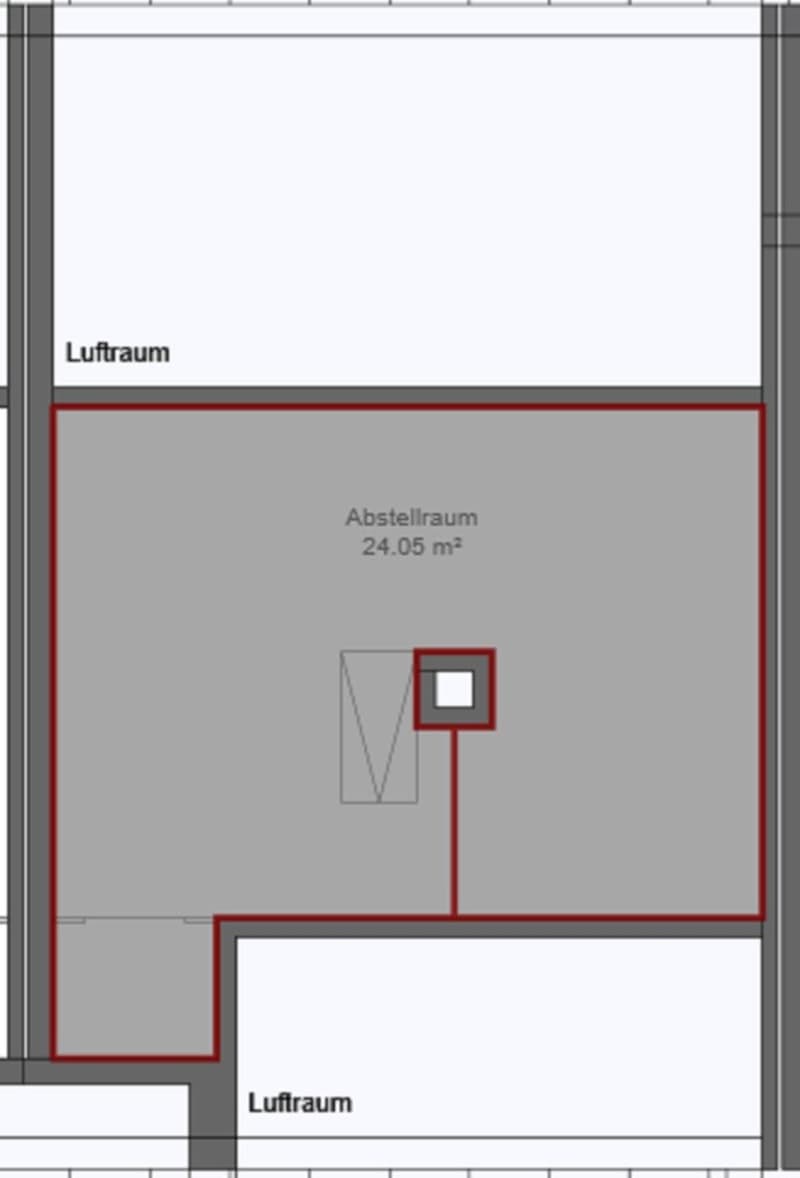 Grundriss oberes Stockwerk
