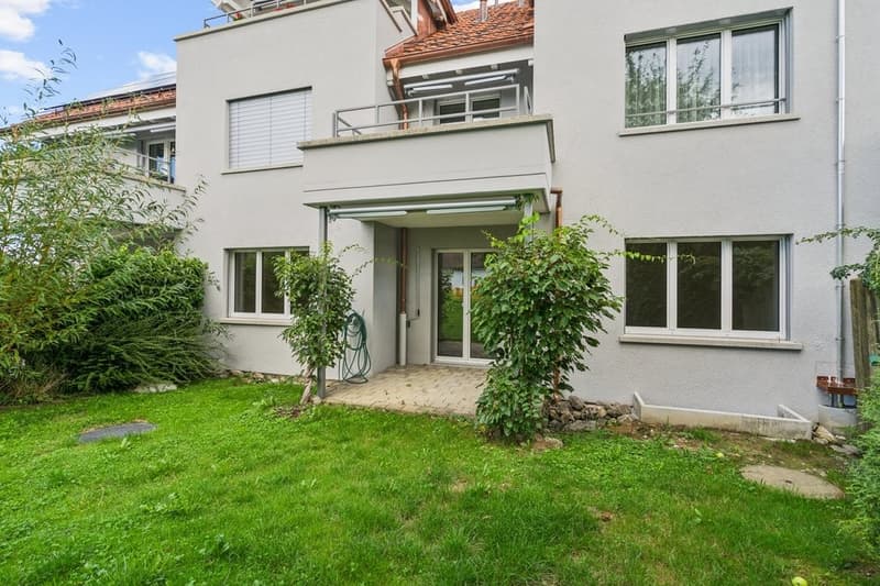 Balkon mit Garten