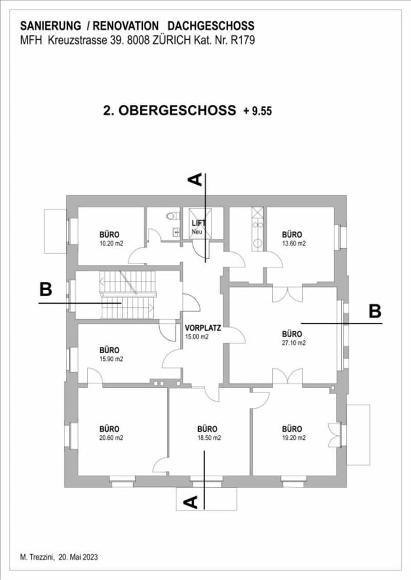Bureaux de représentation dans un immeuble ancien à Seefeld à louer (9)