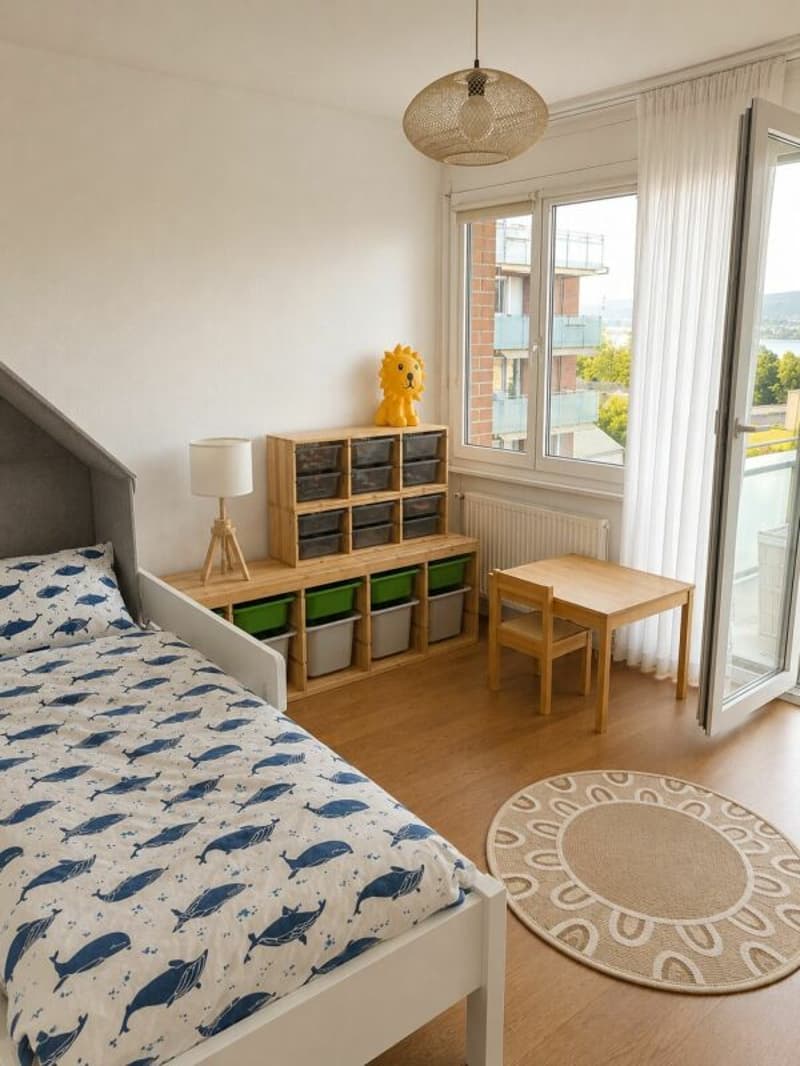Befristete helle 5.0-Zimmer-Wohnung in Kilchberg mit sehr schöner Seesicht (7)