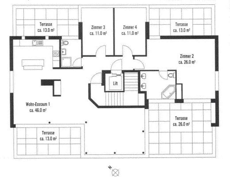 Appartamento in mansarda di proprietà con terrazza (2)