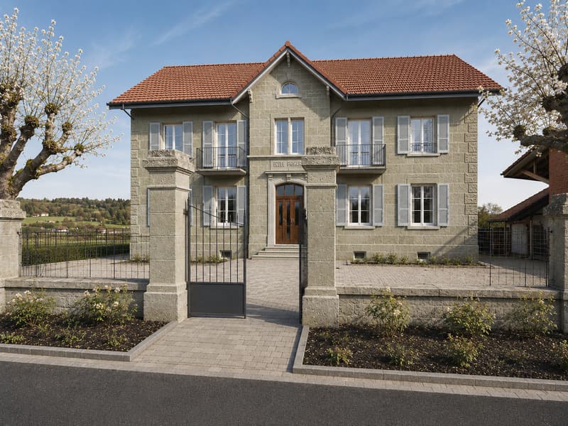 Premises for rent in the center of Farvagny (2)