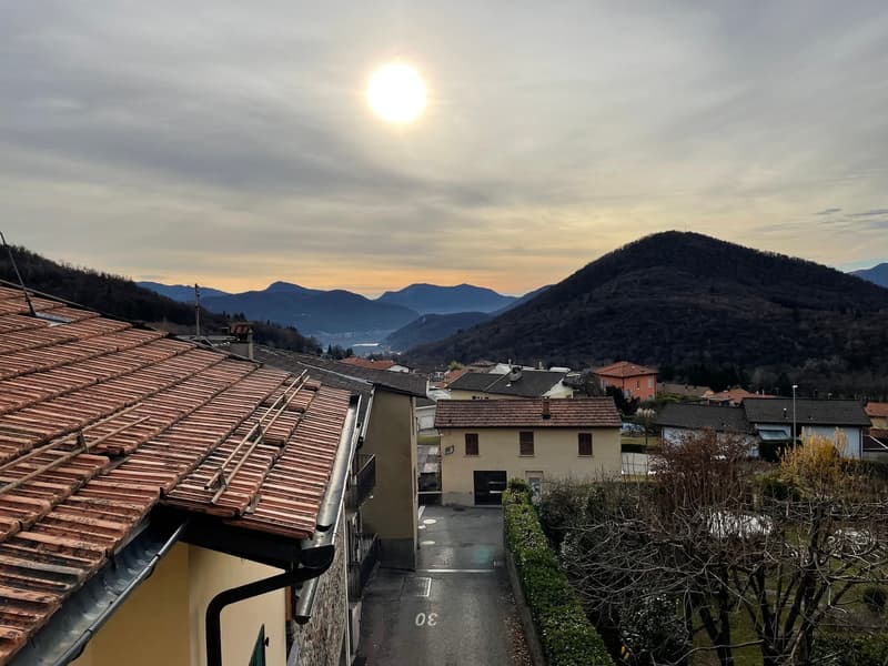 Vista aperta dal salotto del duplex