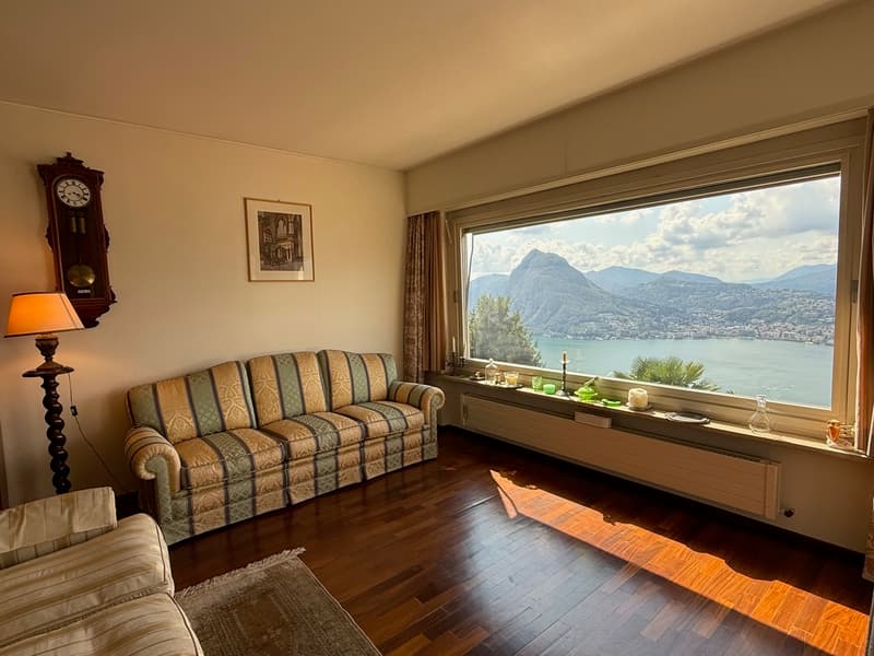 Spazioso appartamento con vista panoramica sul lago di Lugano (5)