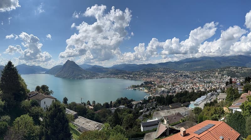Spazioso appartamento con vista panoramica sul lago di Lugano (2)