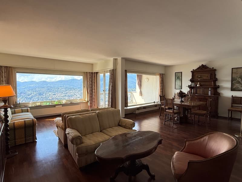 Spazioso appartamento con vista panoramica sul lago di Lugano (3)