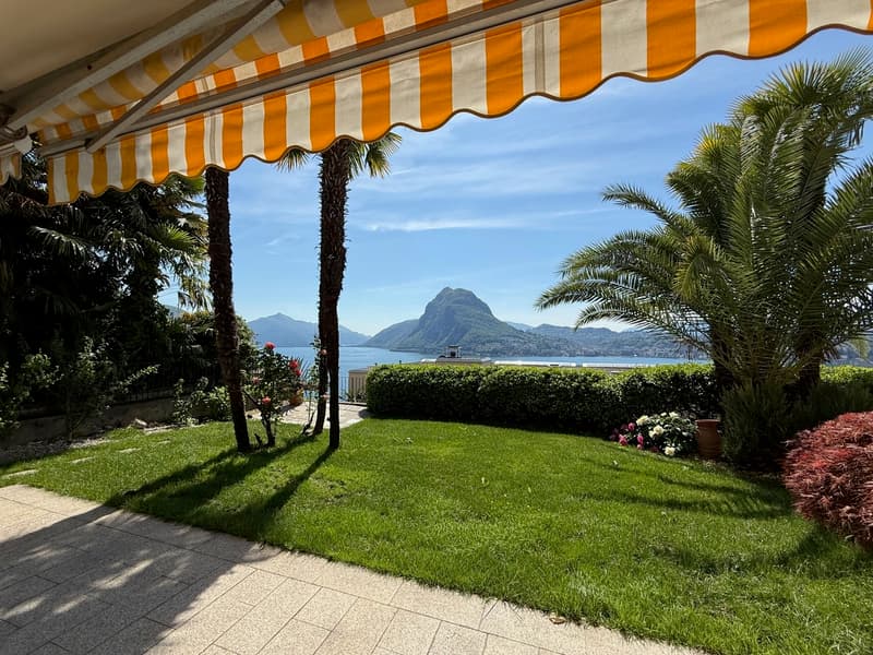 MAGNIFICO Appartamento CON CURATISSIMO GIARDINO E VISTA LAGO (1)