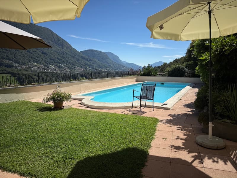 Villetta Uni o Bifamiliare con bella vista aperta e piscina (1)