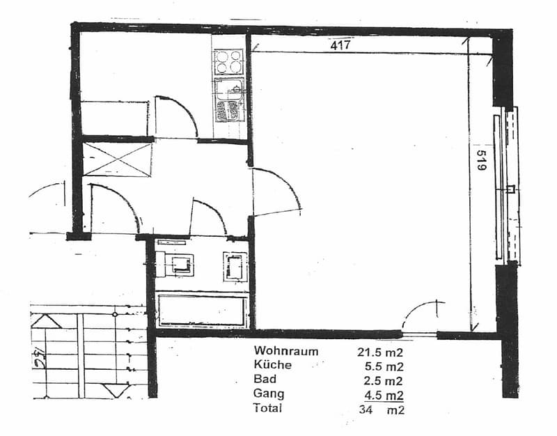 Charmantes 1.5 Zimmer-Dachgeschoss-Wohnung in Bassersdorf (11)
