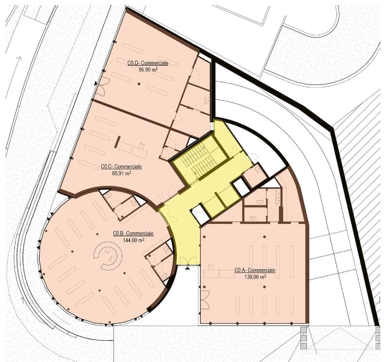 Nel cuore di Paradiso TI | Uffici e spazi commerciali 86 m2 - 1'715 m2 (6)