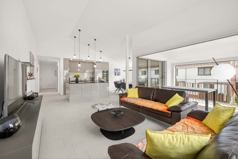 Neuwertige 4,5-Zimmer-Dachwohnung mit viel Stauraum (1)