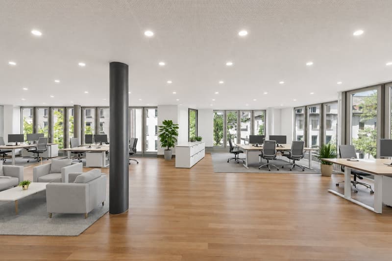 Aggiornamento: compresa la ristrutturazione del soffitto di raffreddamento – piano ufficio ampliato vicino alla stazione principale (1)