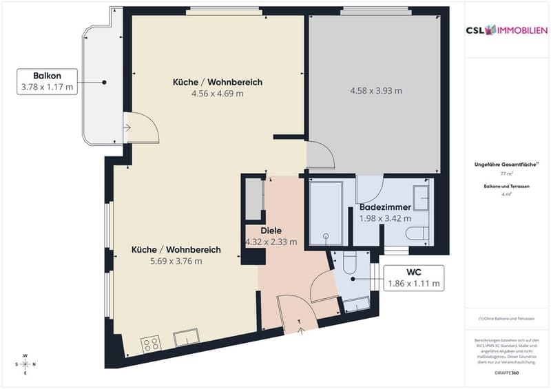 Appartement rénové sur la place animée de Schaffhauserplatz (8)