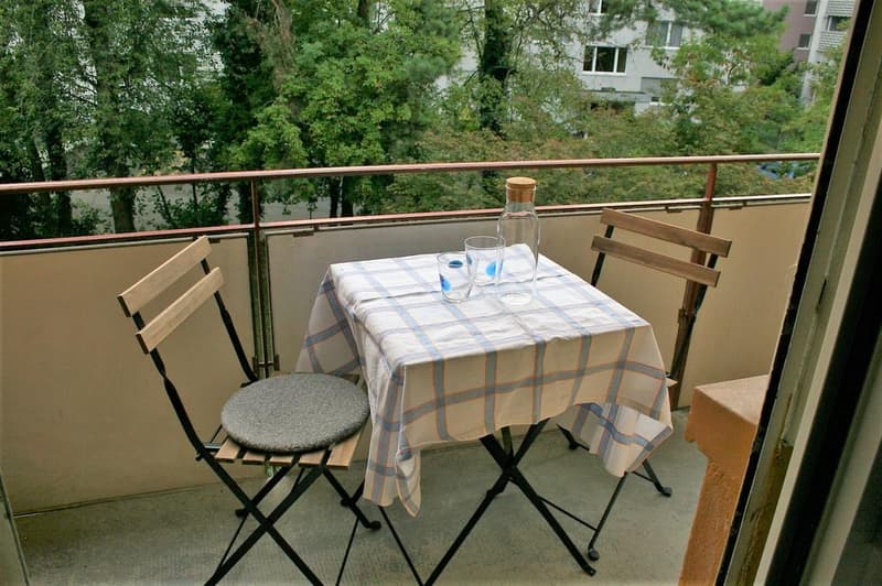 Helle 2 Zimmerwohnung mit ruhigem, sonnigen Balkon ins Grüne (7)