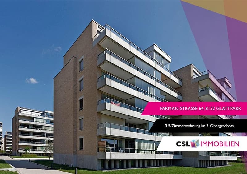 Appartement 3.5 pièces avec salle de bain neuve et balcon à Glattpark (1)