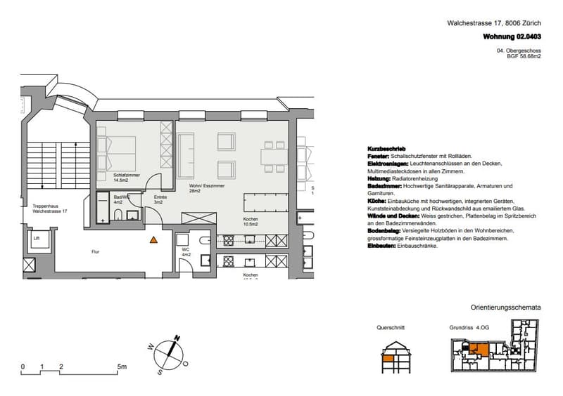 2.5-Zimmerwohnung im 4. OG an zentraler Lage in Zürich (6)