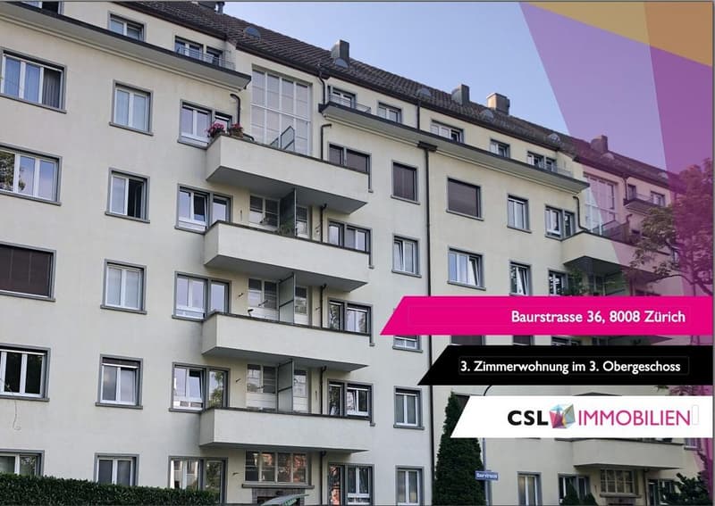 Attraktive 3 Zimmerwohnung in Seenähe in Zürich (1)