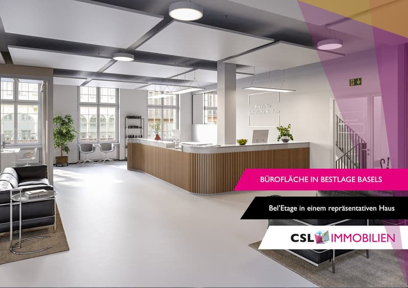 "Repräsentative Büro- Praxis- oder Fitnessfläche in prestigeträchtigem Gebäude im Herzen Basels" (1)