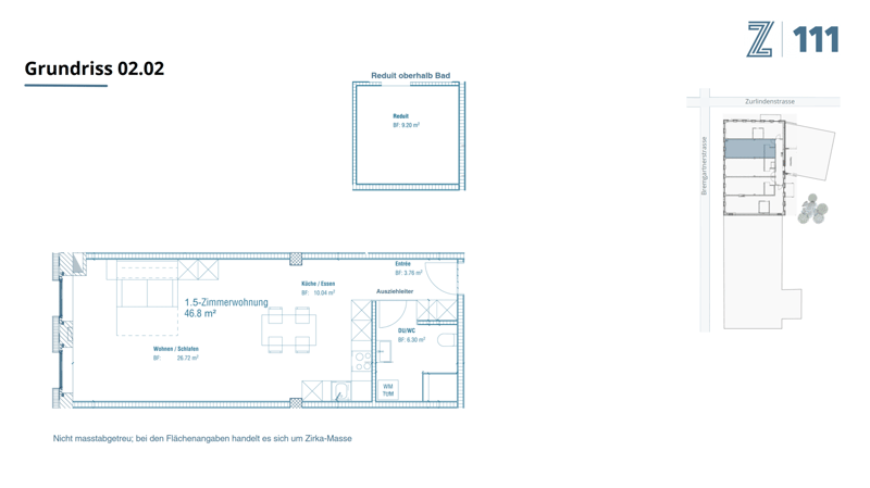 Möbliertes Studio mit Loftcharakter im Herzen von Wiedikon (10)