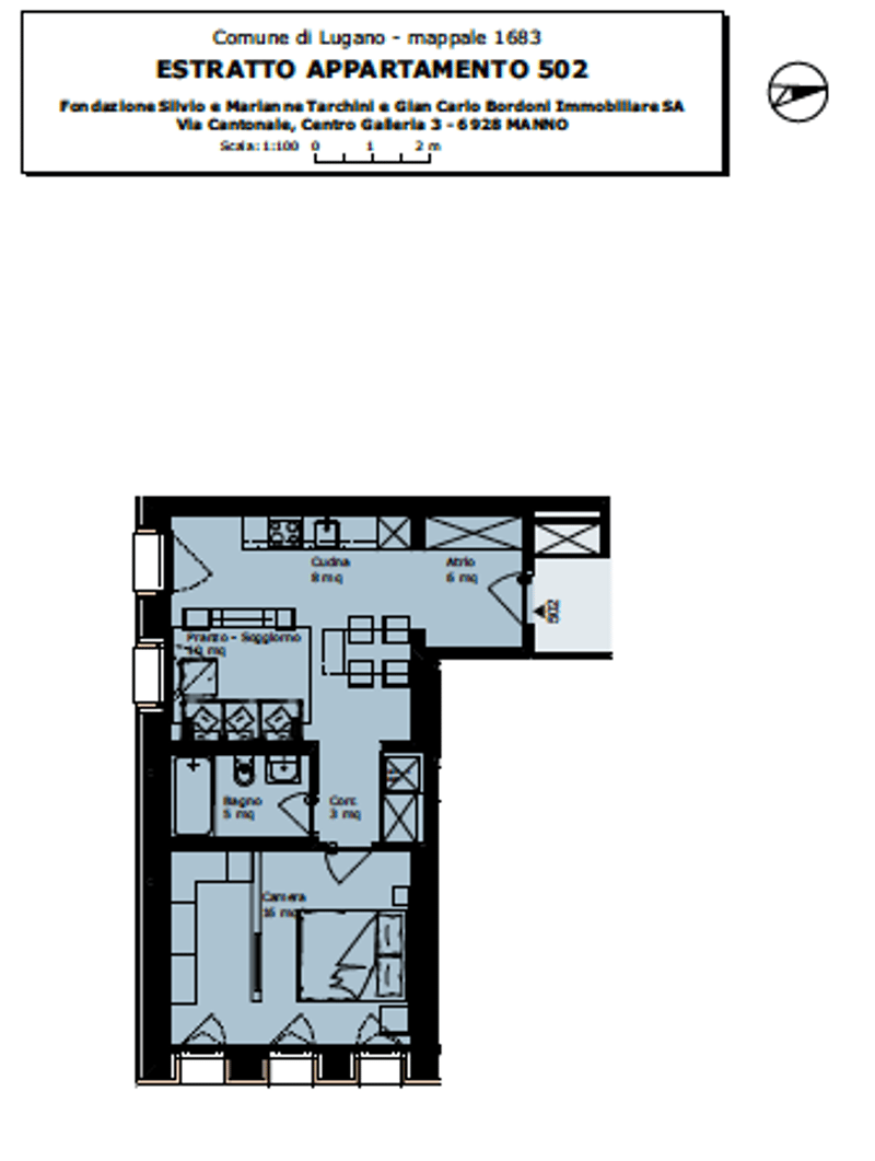 LUGANO CENTRE - APPARTMENT 2.5 PIÈCES À LOUER, MEUBLÉ (19)
