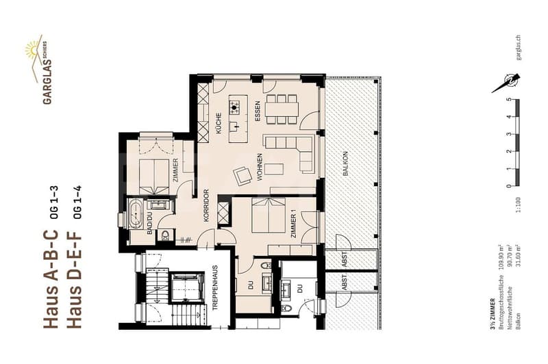 Nachhaltiges Wohnen Garglas.ch - 3½-Zimmer-Wohnung F8 mit Anteil an Solarkraft (10)
