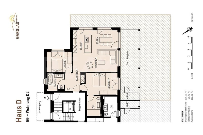 Garglas.ch - Appartement 3½ pièces D2 avec part de l'énergie solaire (11)